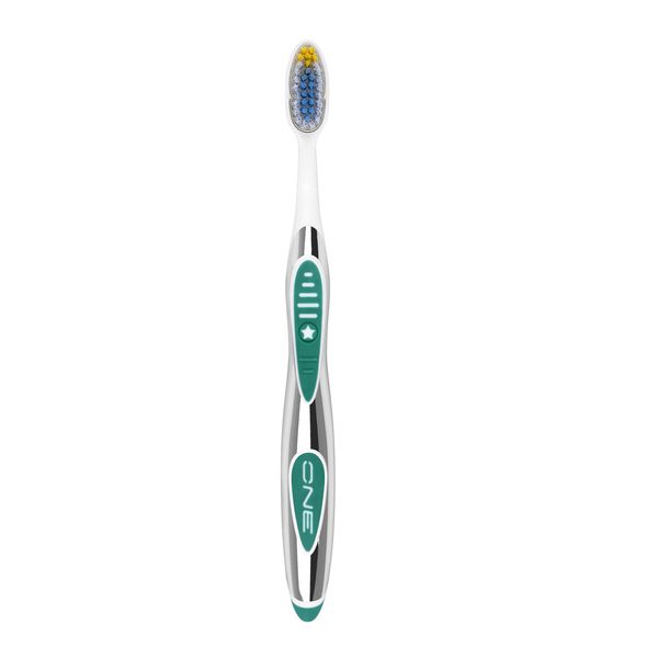 Silver Care One Anti-Bacterial Click &amp; Change Head Medium Toothbrush &amp; Head