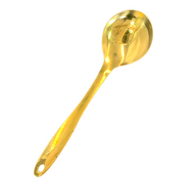 Charming Gold Stainless Steal Serving Spoon 26cm