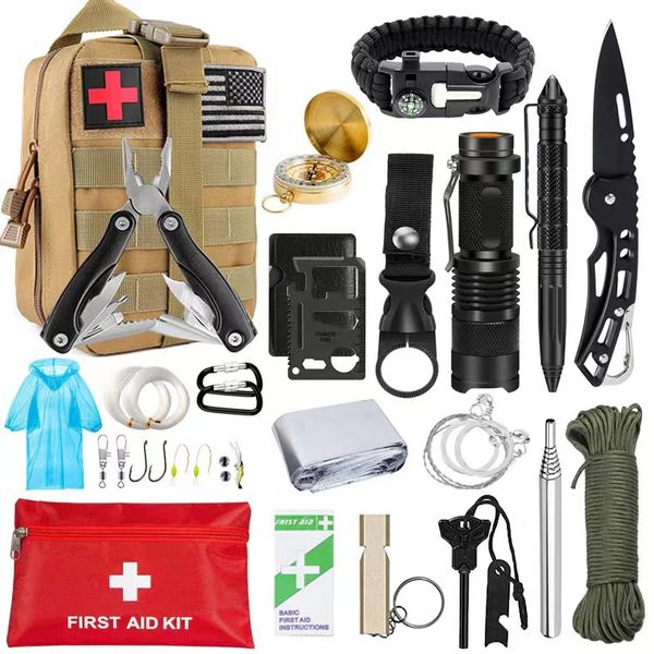 Tactical Survival Multi-Function Kit-20 in 1-Tactical bag