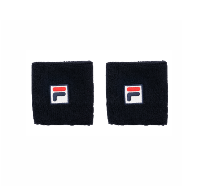 Fila Padel Wristband 2 Pack - Black
