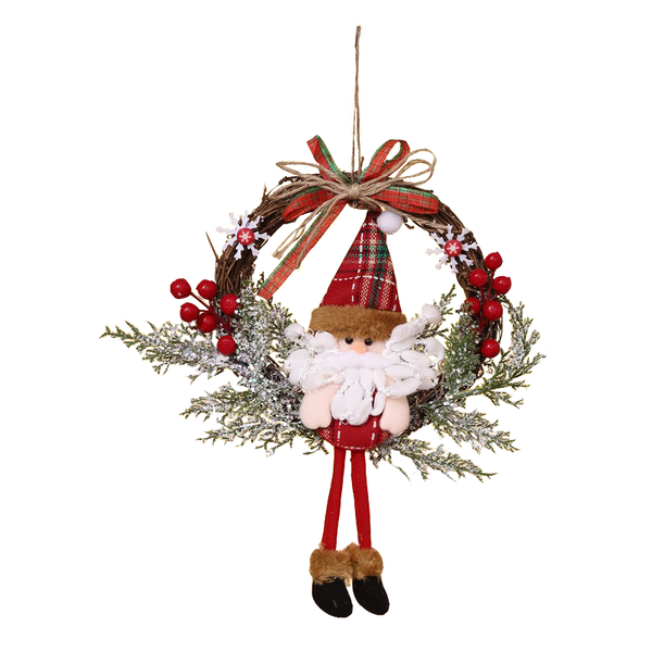Christmas Wreath Decorations - Festive Holiday Ornaments for Home &amp; Door