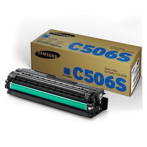 Samsung CLT-C506S Cyan Original Toner Cartridge SU049A