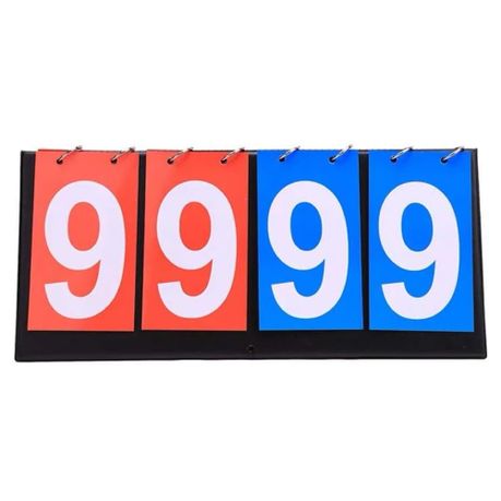 Sport Multifunctional Manual 4 Digit 2 Team Score Board (28cm) Image