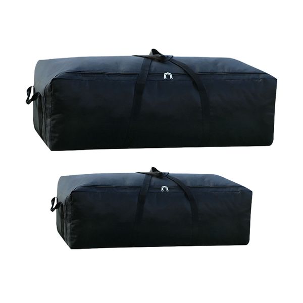 2-Pack Heavy Duty Duffle Capacity Storage Bags for Camping &amp; Moving