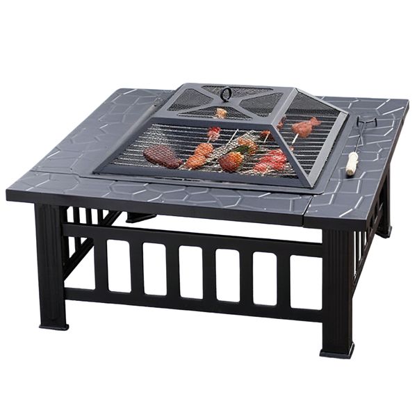Campfire Grill Camping Grates Outdoor BBQ Stove Campfire Stove Fire Pit