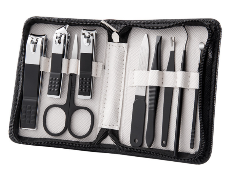 Black Nail Clipper Set - 9 Pieces