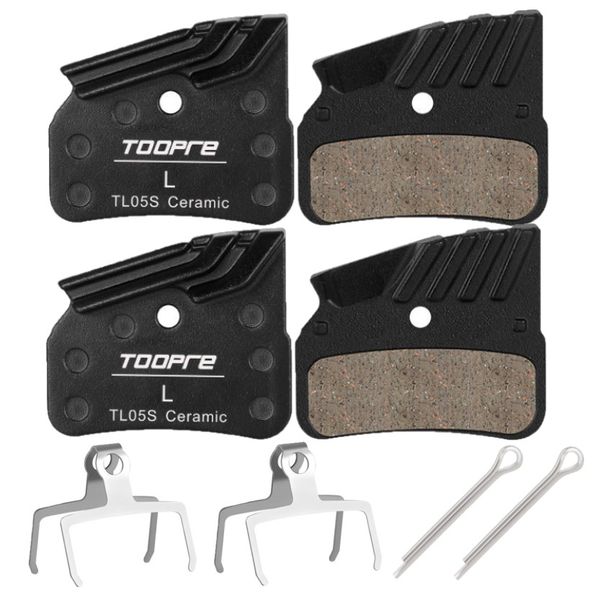 Toopre - Twin Pack Ceramic Bicycle Disc Brake Pads with Heatsink - TL05S