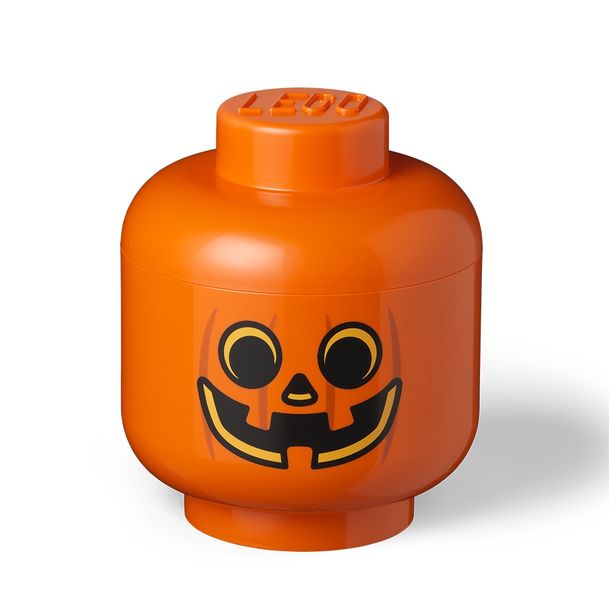 LEGO Storage Head (Large 24cm) - Pumpkin