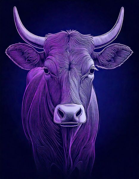 Nguni Cow Drawing 2 image
