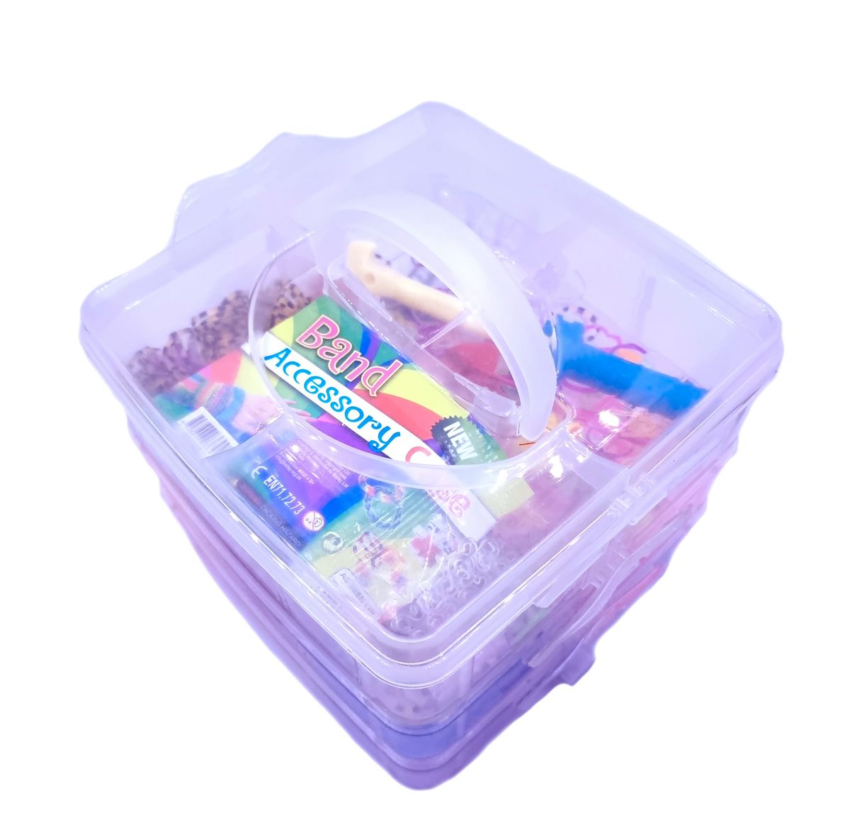 Large Loom Band Accessory Kit All In One square container Shop