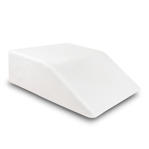 20cm Bed Wedge Sleeping Pillow - Memory Foam Sleepers Leg Wedge
