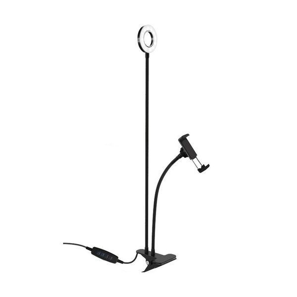 Selfie LED Livestream With Phone Holder And Flexible Stand