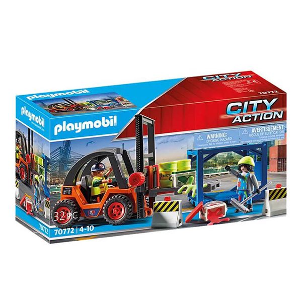 Playmobil City Action Forklift With Freight 70772
