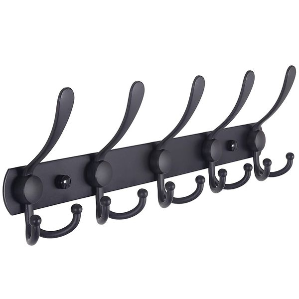 Home Nordic Multifunctional Pro 5 Hook Wall Mounted Storage Rack (40cm)