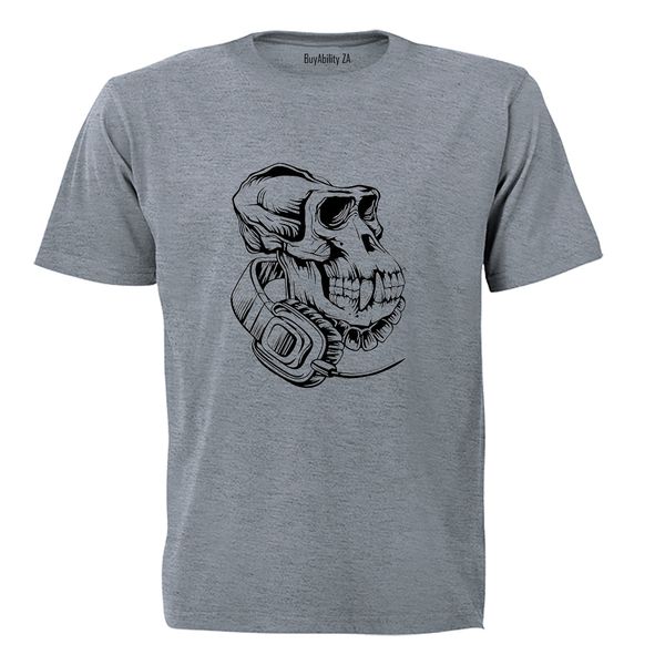 Monkey Skull - Headphones - Adults - T-Shirt