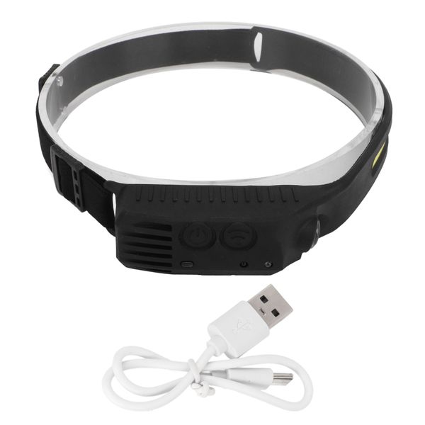 COB Headlamp Motion Sensor Rechargeable For Camping Outdoor