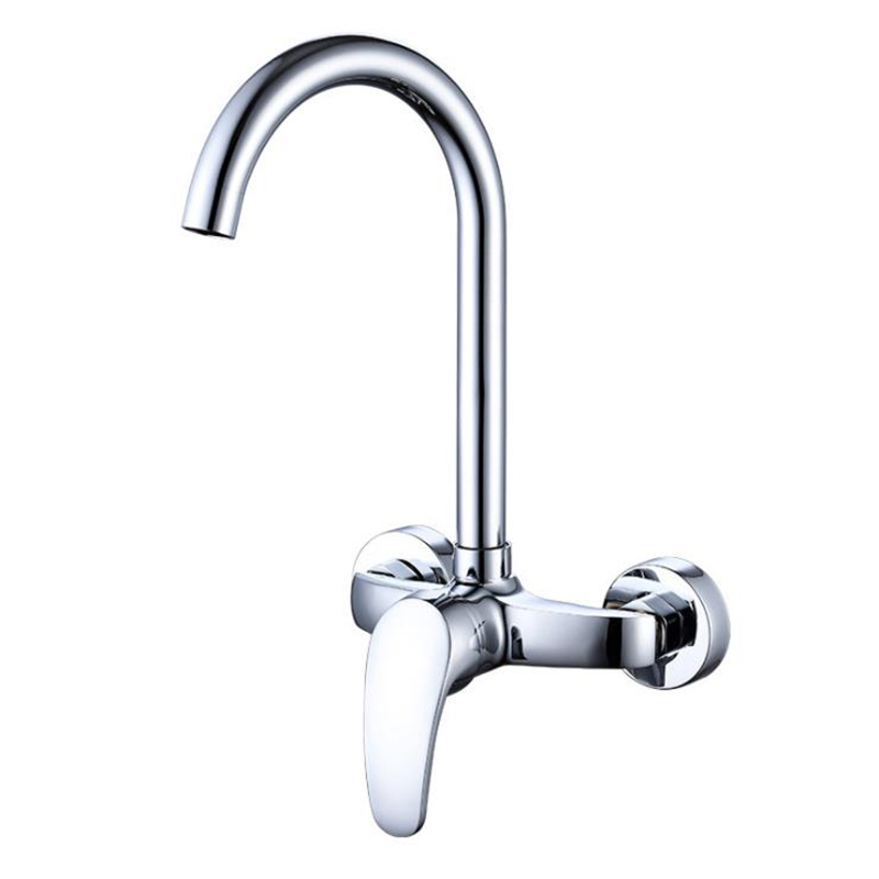Chrome Wall-Mounted Kitchen Mixer -36128