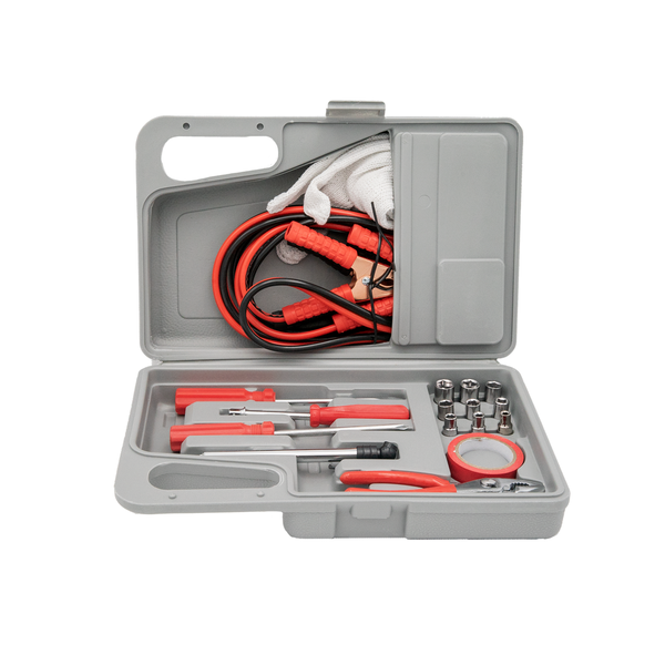Vehicle Tool Kit - 17 Piece Emergency Roadside Kit