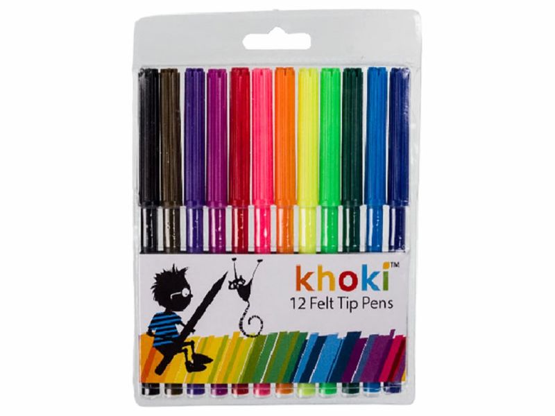 Felt Tip Pens In A Wallet (Pack of 6)