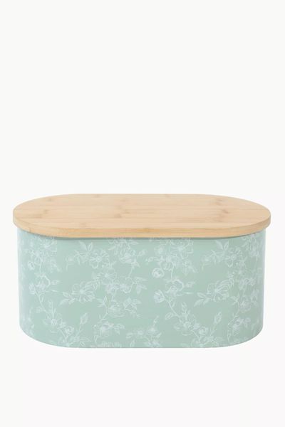 Floral Metal Bread Bin