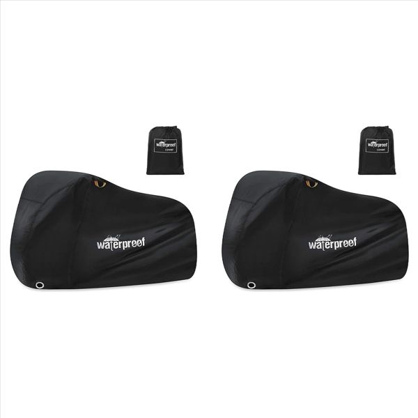 Bike Cover For 1 Or 2 Bikes 210T Waterproof Bicycle Protector