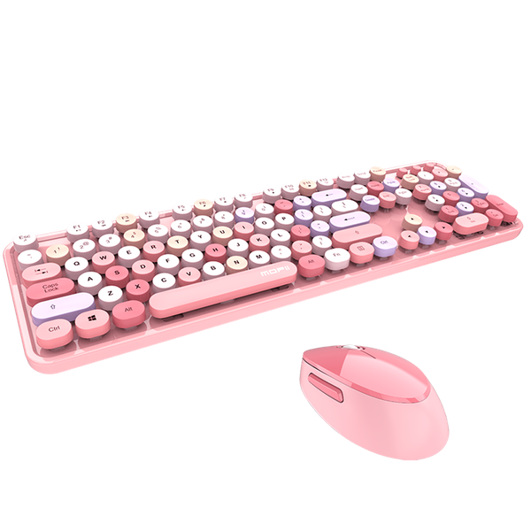 KB-001-PI, Keyboard &amp; Mouse Set-Pink(KB-001-PI)