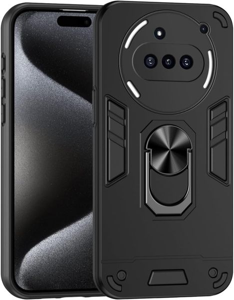 360 Ring Stand Hard Phone Case Compatible With Nothing Phone 3A Pro
