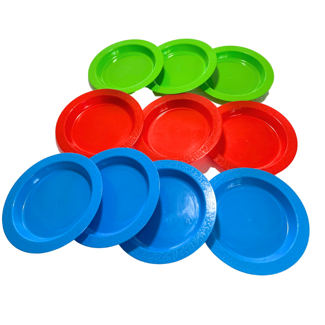 Multicolour Plastic Plates Re usable Plastic Plates