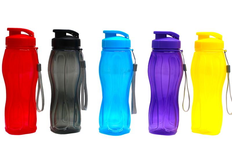 650ml Active Group Sports Water Bottle with Inner Strainer - 5 Piece