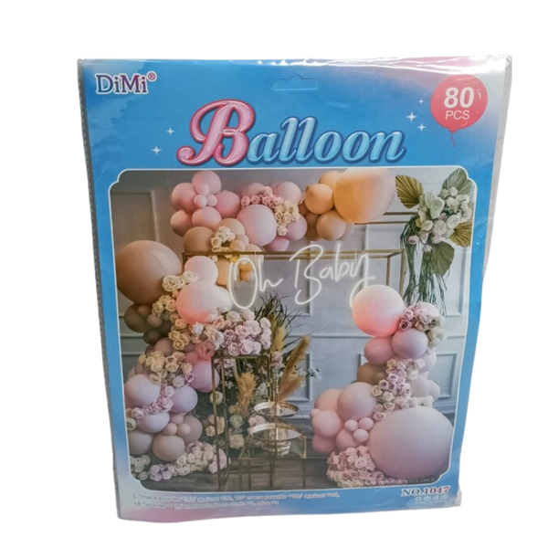 80 Piece Baby Shower/Welcome Balloons No 1047