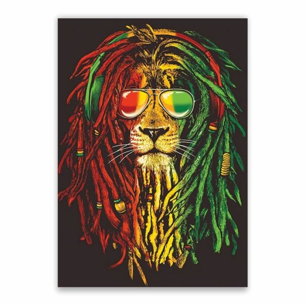 Trippy Weed Background - A1 Poster