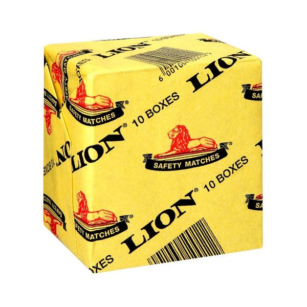 Lion Matches 1 x Box 20x 10 X 10 2000 Match Stick