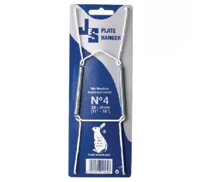 Heavy-Duty P/C Plate Hanger Size 4 -Reliable Wall Mount for 28-41 cm Plates