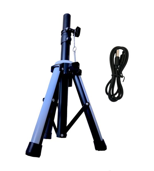 LEXUCO Tripod Speaker Stand with Build in LED Strobe Lights