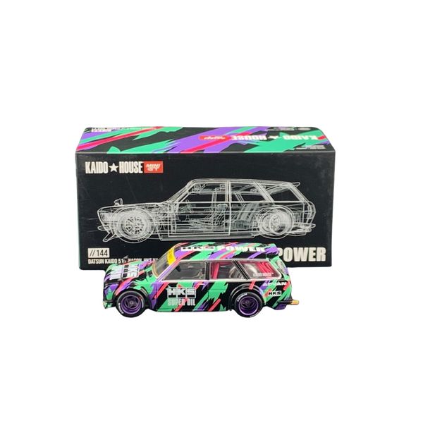 Mini GT x Kaido House 1/64 Datsun 510 Wagon - HKS V.1