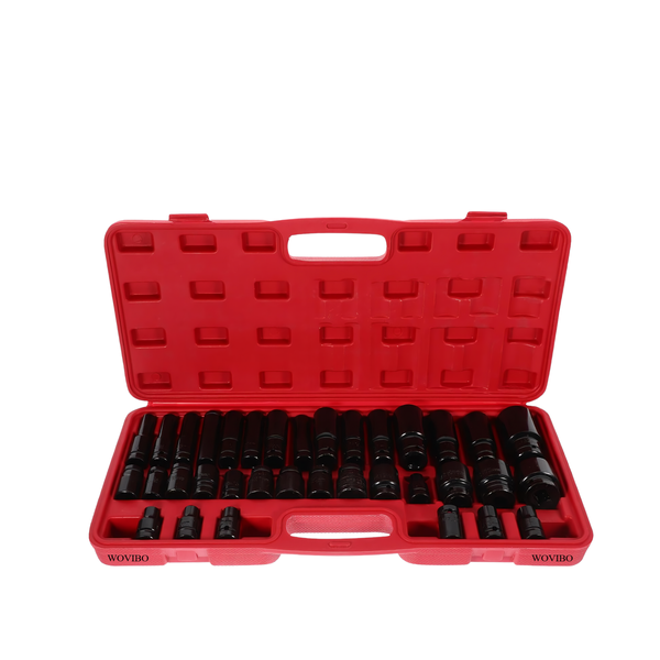 35 Piece Impact Socket Set 1/2" 10-32mm and 8-32mm