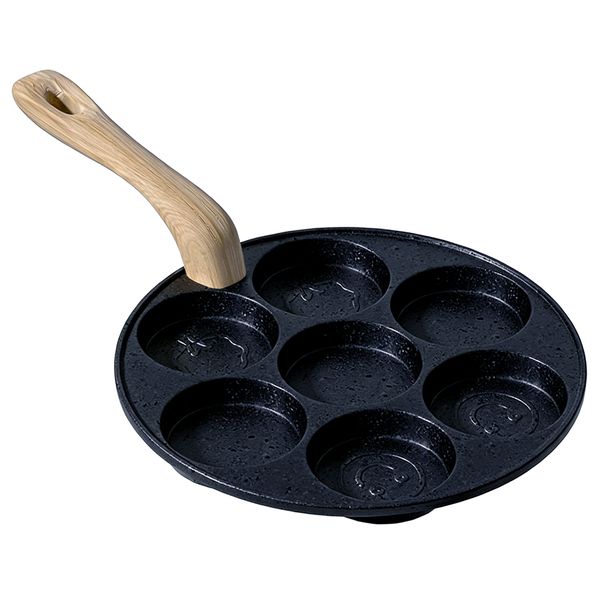 Seven-Hole Non-Stick Egg Frying Pan For Breakfast