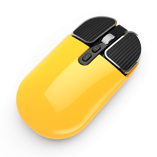 Yellow Dual Mode Rechargeable Wireless Mouse (M203-Y)