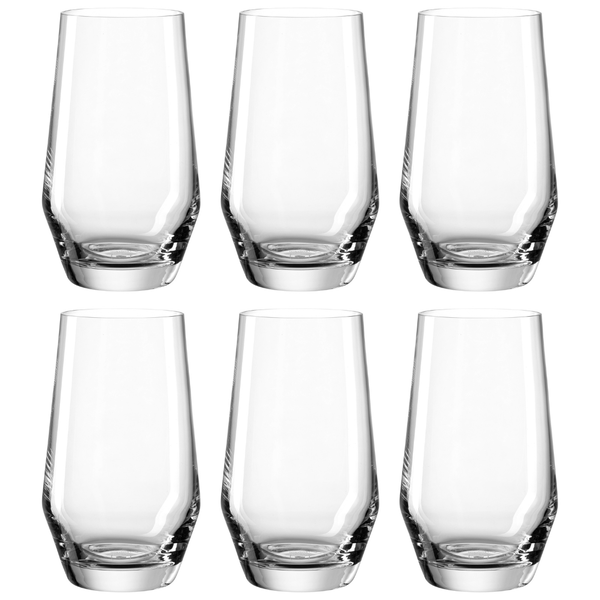 Leonardo Puccini Tumbler Glasess - Teqton Crystal Glass - Set of 6 365ml