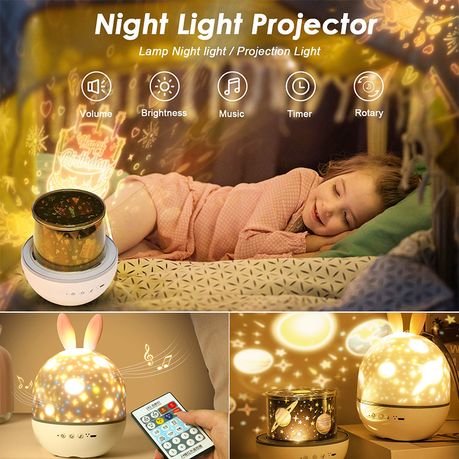 Spinning night best sale light projector