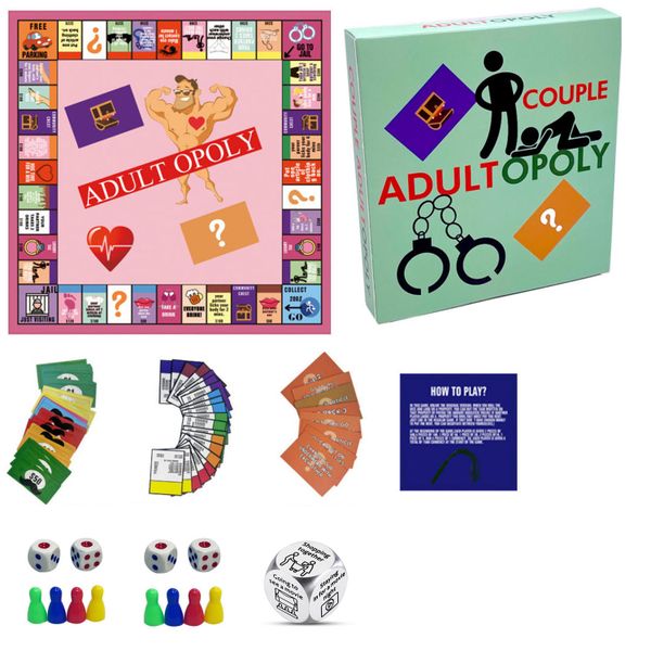 Couple Adultopoly Board Game set