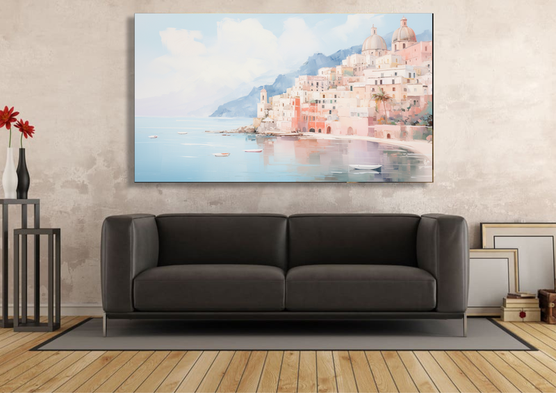 Canvas Wall Art - Amalfi Coast Reverie - HC1255