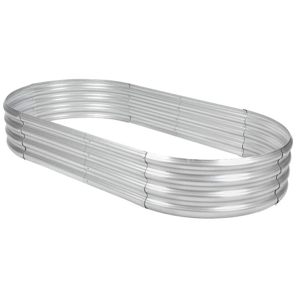 Garden Outdoor Galvanized Raised Garden Bed Planter Box