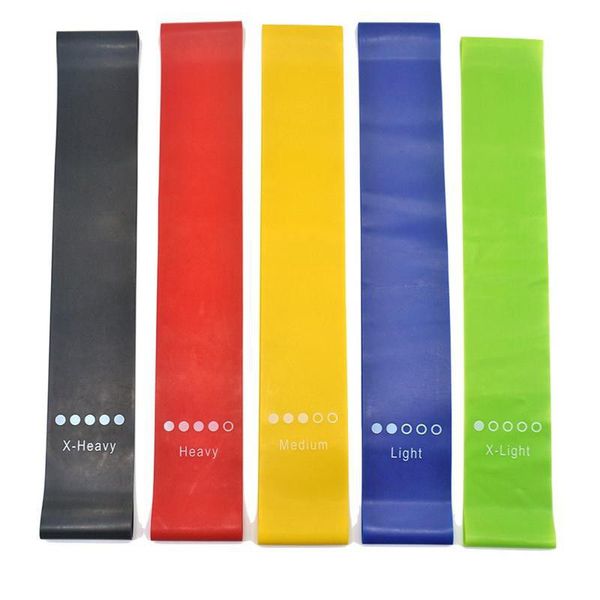 Resistance Band with Loop 5 Stength Set