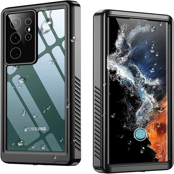 Waterproof Case, IP68 Waterproof Compatible with Samsung Galaxy S22 Ultra