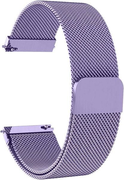 Stainless Steel Milanese Band Compatible with Samsung / Huawei / Garmin - Lavender