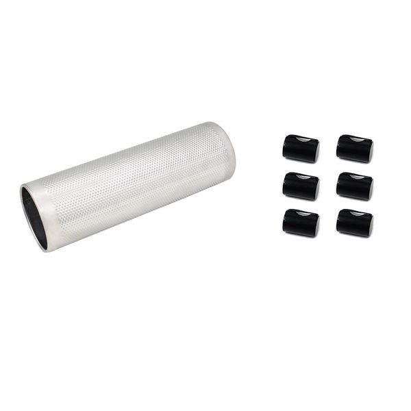 Large Stainless Steel Guiro With Scraper 10Inch X3 Inch Open Ends