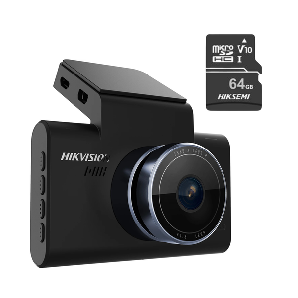 Hikvision C6 Pro Dash Camera - 1600p Ultra HD + 64GB SD CARD