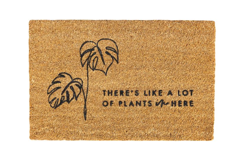 There's like a lot of plants in here Coir Doormat Design