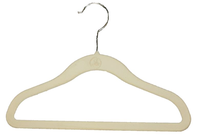 Kids Velvet Ultra Slim Flocked Clothes Hangers - Pack of 10